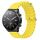 Per Xiaomi MI Watch S1 22mm Cinturino in silicone a tinta unita stile oceano (giallo) Per Xiaomi MI Watch S1 22mm Cinturino in silicone a tinta unita stile oceano (giallo)