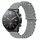 Per Xiaomi MI Watch S1 22mm Cinturino in silicone a tinta unita stile oceano (grigio) Per Xiaomi MI Watch S1 22mm Cinturino in silicone a tinta unita stile oceano (grigio)