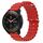 Per Xiaomi MI Watch S1 Pro 22mm Cinturino in silicone a tinta unita stile oceano (rosso) Per Xiaomi MI Watch S1 Pro 22mm Cinturino in silicone a tinta unita stile oceano (rosso)