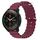 Per Xiaomi MI Watch S1 Pro 22mm Cinturino in silicone a tinta unita stile oceano (rosso vino) Per Xiaomi MI Watch S1 Pro 22mm Cinturino in silicone a tinta unita stile oceano (rosso vino)