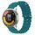 Per Xiaomi MI Watch Color 2 22mm Cinturino in silicone a tinta unita stile oceano (verde) Per Xiaomi MI Watch Color 2 22mm Cinturino in silicone a tinta unita stile oceano (verde)
