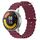 Per Xiaomi MI Watch Color 2 22mm Cinturino in silicone a tinta unita stile oceano (rosso vino) Per Xiaomi MI Watch Color 2 22mm Cinturino in silicone a tinta unita stile oceano (rosso vino)