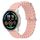 Per Xiaomi MI Watch Sport 22mm Cinturino in silicone a tinta unita stile oceano (rosa) Per Xiaomi MI Watch Sport 22mm Cinturino in silicone a tinta unita stile oceano (rosa)