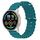 Per Xiaomi MI Watch Sport 22mm Cinturino in silicone a tinta unita stile oceano (verde) Per Xiaomi MI Watch Sport 22mm Cinturino in silicone a tinta unita stile oceano (verde)