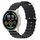 Per Xiaomi MI Watch Sport 22mm Cinturino in silicone a tinta unita stile oceano (nero) Per Xiaomi MI Watch Sport 22mm Cinturino in silicone a tinta unita stile oceano (nero)