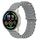 Per Xiaomi MI Watch Sport 22mm Cinturino in silicone a tinta unita stile oceano (grigio) Per Xiaomi MI Watch Sport 22mm Cinturino in silicone a tinta unita stile oceano (grigio)