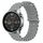 Per Xiaomi MI Watch Color 22mm Cinturino in silicone a tinta unita stile oceano (grigio) Per Xiaomi MI Watch Color 22mm Cinturino in silicone a tinta unita stile oceano (grigio)