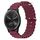 Per Garmin Vivomove Sport 20mm Cinturino in silicone a tinta unita stile oceano (bordeaux) Per Garmin Vivomove Sport 20mm Cinturino in silicone a tinta unita stile oceano (bordeaux)