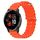 Per Garmin Venu 2 Plus 20mm Cinturino in silicone a tinta unita stile oceano (arancione)