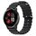 Per Garmin Venu 2 Plus 20mm Cinturino in silicone a tinta unita stile oceano (nero)