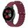Per Garmin Venu 2 Plus 20mm Cinturino in silicone a tinta unita stile oceano (bordeaux)