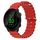 Per Garmin Forerunner 158 20mm Cinturino in silicone a tinta unita stile oceano (rosso)