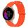 Per Garmin Venu 20mm Cinturino in silicone a tinta unita stile oceano (arancione) Per Garmin Venu 20mm Cinturino in silicone a tinta unita stile oceano (arancione)