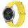 Per Garminmove Luxe 20mm Cinturino in silicone a tinta unita stile oceano (giallo)