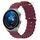 Per Huawei Watch GT3 Pro 43mm 20mm Cinturino in silicone a tinta unita stile oceano (rosso vino) Per Huawei Watch GT3 Pro 43mm 20mm Cinturino in silicone a tinta unita stile oceano (rosso vino)
