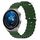 Per Huawei Watch GT3 Pro 43mm 20mm Cinturino in silicone a tinta unita stile oceano (verde militare) Per Huawei Watch GT3 Pro 43mm 20mm Cinturino in silicone a tinta unita stile oceano (verde militare)