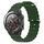 Per Huawei Watch 2 Cinturino per orologio in silicone a tinta unita da 20 mm stile oceano (verde militare) Per Huawei Watch 2 Cinturino per orologio in silicone a tinta unita da 20 mm stile oceano (verde militare)
