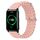 Cinturino per orologio For Honor Watch ES 20 mm stile oceano in silicone a tinta unita (rosa) Cinturino per orologio For Honor Watch ES 20 mm stile oceano in silicone a tinta unita (rosa)