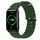 Cinturino per orologio For Honor Watch ES 20 mm in silicone a tinta unita stile oceano (verde militare) Cinturino per orologio For Honor Watch ES 20 mm in silicone a tinta unita stile oceano (verde militare)