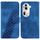 Per OPPO Reno 11 Pro 5G Custodia per telefono in pelle goffrata globale a forma di 7 (blu) Per OPPO Reno 11 Pro 5G Custodia per telefono in pelle goffrata globale a forma di 7 (blu)