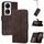 Custodia per telefono in pelle Flip Cubic Skin Feel per Honor X7b (marrone) Custodia per telefono in pelle Flip Cubic Skin Feel per Honor X7b (marrone)