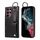 Per Samsung Galaxy S22 Ultra 5G Custodia per telefono con anello per slot per schede da polso con texture in vitello (Nero) Per Samsung Galaxy S22 Ultra 5G Custodia per telefono con anello per slot per schede da polso con texture in vitello (Nero)