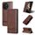 Custodia per telefono in pelle magnetica con texture di vitello AZNS per vivo S18e (marrone scuro) Custodia per telefono in pelle magnetica con texture di vitello AZNS per vivo S18e (marrone scuro)