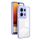 Per Infinix Note 30 Custodia per telefono con cornice per PC trasparente in TPU 3 in 1 (viola)
