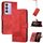 Per vivo Y100 5G IDN/Y200e 5G Global Cubic Skin Feel Custodia in pelle con vibrazione (Rosso) Per vivo Y100 5G IDN/Y200e 5G Global Cubic Skin Feel Custodia in pelle con vibrazione (Rosso)
