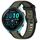 Per cinturino in silicone strutturato bicolore Garmin Forerunner 265 da 22 mm (verde + nero)