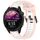 Per cinturino in silicone strutturato bicolore Garmin Forerunner 255 da 22 mm (bianco + rosa) Per cinturino in silicone strutturato bicolore Garmin Forerunner 255 da 22 mm (bianco + rosa)