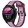 Per cinturino per orologio in silicone strutturato bicolore da 22 mm Garmin Forerunner 255 Music (viola) Per cinturino per orologio in silicone strutturato bicolore da 22 mm Garmin Forerunner 255 Music (viola)