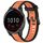 Per cinturino in silicone strutturato bicolore Garmin Vivoactive 4 22mm (arancione + nero) Per cinturino in silicone strutturato bicolore Garmin Vivoactive 4 22mm (arancione + nero)