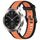 Per Xiaomi Watch S3 22mm cinturino in silicone strutturato bicolore (arancione + nero) Per Xiaomi Watch S3 22mm cinturino in silicone strutturato bicolore (arancione + nero)