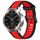 Per Xiaomi Watch S3 22mm cinturino in silicone strutturato bicolore (rosso + nero) Per Xiaomi Watch S3 22mm cinturino in silicone strutturato bicolore (rosso + nero)
