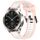 Per Xiaomi Watch S3 22mm cinturino in silicone strutturato bicolore (bianco + rosa) Per Xiaomi Watch S3 22mm cinturino in silicone strutturato bicolore (bianco + rosa)