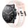 Per Xiaomi MI Watch S1 22mm cinturino in silicone strutturato bicolore (bianco + rosa) Per Xiaomi MI Watch S1 22mm cinturino in silicone strutturato bicolore (bianco + rosa)