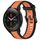 Per Xiaomi MI Watch S1 Pro 22mm cinturino in silicone strutturato a due colori (arancione + nero) Per Xiaomi MI Watch S1 Pro 22mm cinturino in silicone strutturato a due colori (arancione + nero)