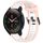 Per Xiaomi MI Watch S1 Pro 22mm cinturino in silicone strutturato bicolore (bianco + rosa) Per Xiaomi MI Watch S1 Pro 22mm cinturino in silicone strutturato bicolore (bianco + rosa)