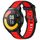 Per Xiaomi Watch S1 Active 22mm cinturino in silicone strutturato bicolore (rosso + nero) Per Xiaomi Watch S1 Active 22mm cinturino in silicone strutturato bicolore (rosso + nero)