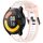 Per Xiaomi Watch S1 Active 22mm cinturino in silicone strutturato bicolore (bianco + rosa) Per Xiaomi Watch S1 Active 22mm cinturino in silicone strutturato bicolore (bianco + rosa)