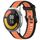 Per Xiaomi MI Watch Color 2 22mm cinturino in silicone strutturato a due colori (arancione + nero)