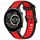 Per Xiaomi Haylou RT2 LS10 cinturino in silicone strutturato bicolore da 22 mm (rosso + nero) Per Xiaomi Haylou RT2 LS10 cinturino in silicone strutturato bicolore da 22 mm (rosso + nero)