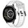 Per Xiaomi Haylou RT2 LS10 cinturino in silicone strutturato bicolore da 22 mm (bianco + grigio) Per Xiaomi Haylou RT2 LS10 cinturino in silicone strutturato bicolore da 22 mm (bianco + grigio)