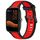 Per Xiaomi Haylou GST LS09B cinturino in silicone strutturato bicolore da 22 mm (rosso + nero)
