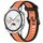 Per Huawei Watch GT4 46mm 22mm cinturino in silicone strutturato bicolore (arancione + nero)