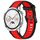 Per Huawei Watch GT4 46mm 22mm cinturino in silicone strutturato bicolore (rosso + nero)