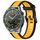 Per Huawei Watch GT3 SE cinturino in silicone strutturato bicolore da 22 mm (giallo + nero) Per Huawei Watch GT3 SE cinturino in silicone strutturato bicolore da 22 mm (giallo + nero)