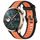Per Honor Watch 4 Pro 22mm cinturino in silicone strutturato bicolore (arancione + nero) Per Honor Watch 4 Pro 22mm cinturino in silicone strutturato bicolore (arancione + nero)