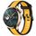 Cinturino per orologio in silicone strutturato bicolore per Honor Watch 4 Pro 22 mm (giallo + nero) Cinturino per orologio in silicone strutturato bicolore per Honor Watch 4 Pro 22 mm (giallo + nero)